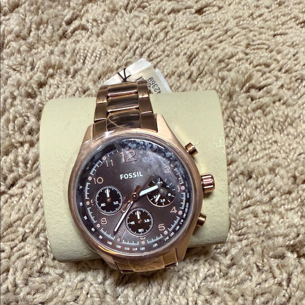 Fossil Women's Rose Gold Chronograph Watch
